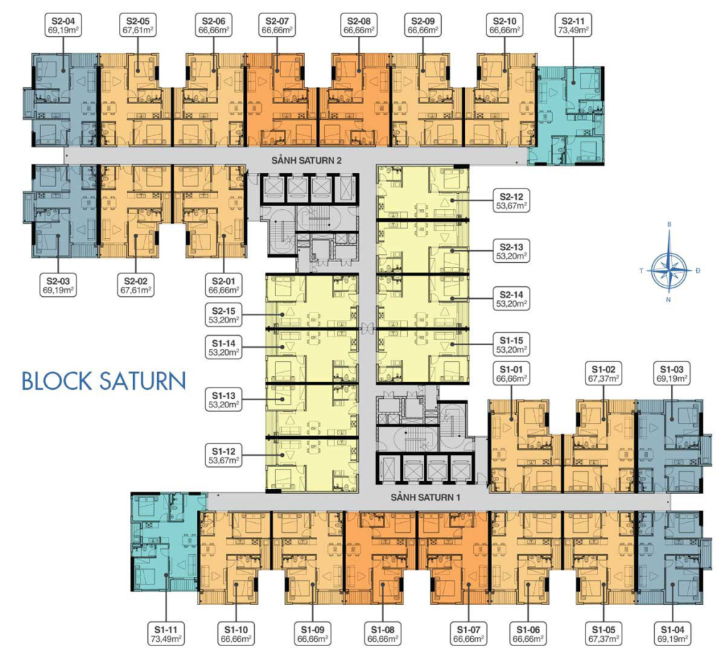 mặt bằng Block S Q7 Saigon Riverside