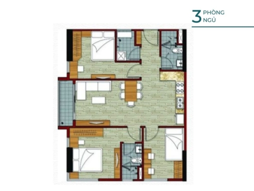 Mua bán căn hộ Flora Novia 3pn