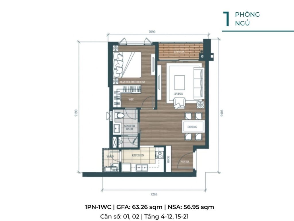 mặt bằng D’EDGE THẢO ĐIỀN