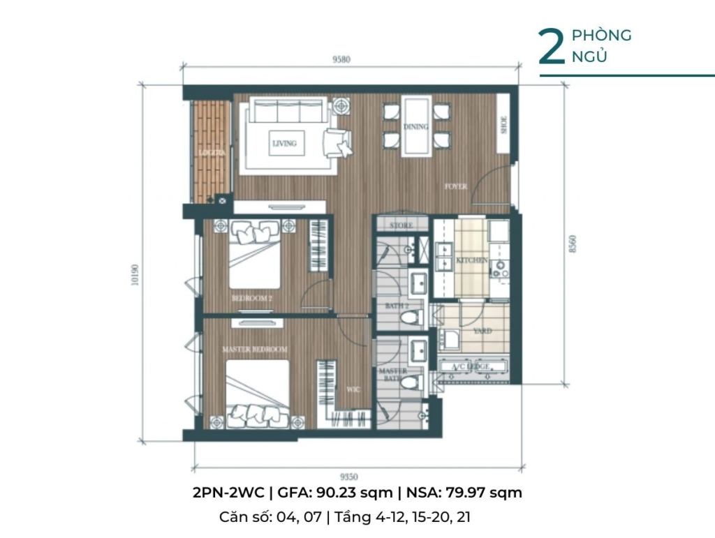 mặt bằng D'EDGE Thảo Điền