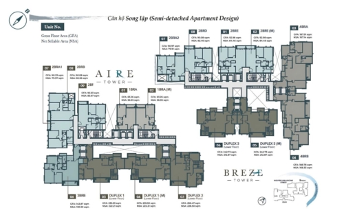 mặt bằng D’EDGE THẢO ĐIỀN