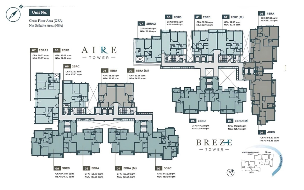 mặt bằng D'EDGE Thảo Điền