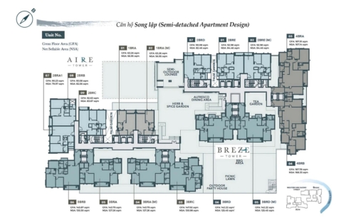 mặt bằng D’EDGE THẢO ĐIỀN