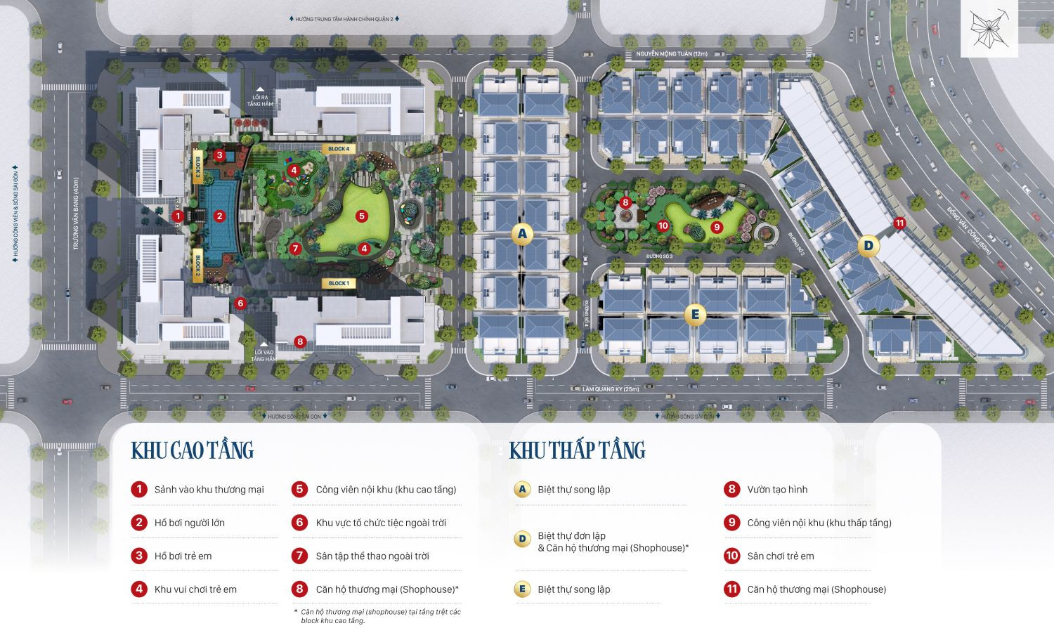 mặt bằng Victoria Village